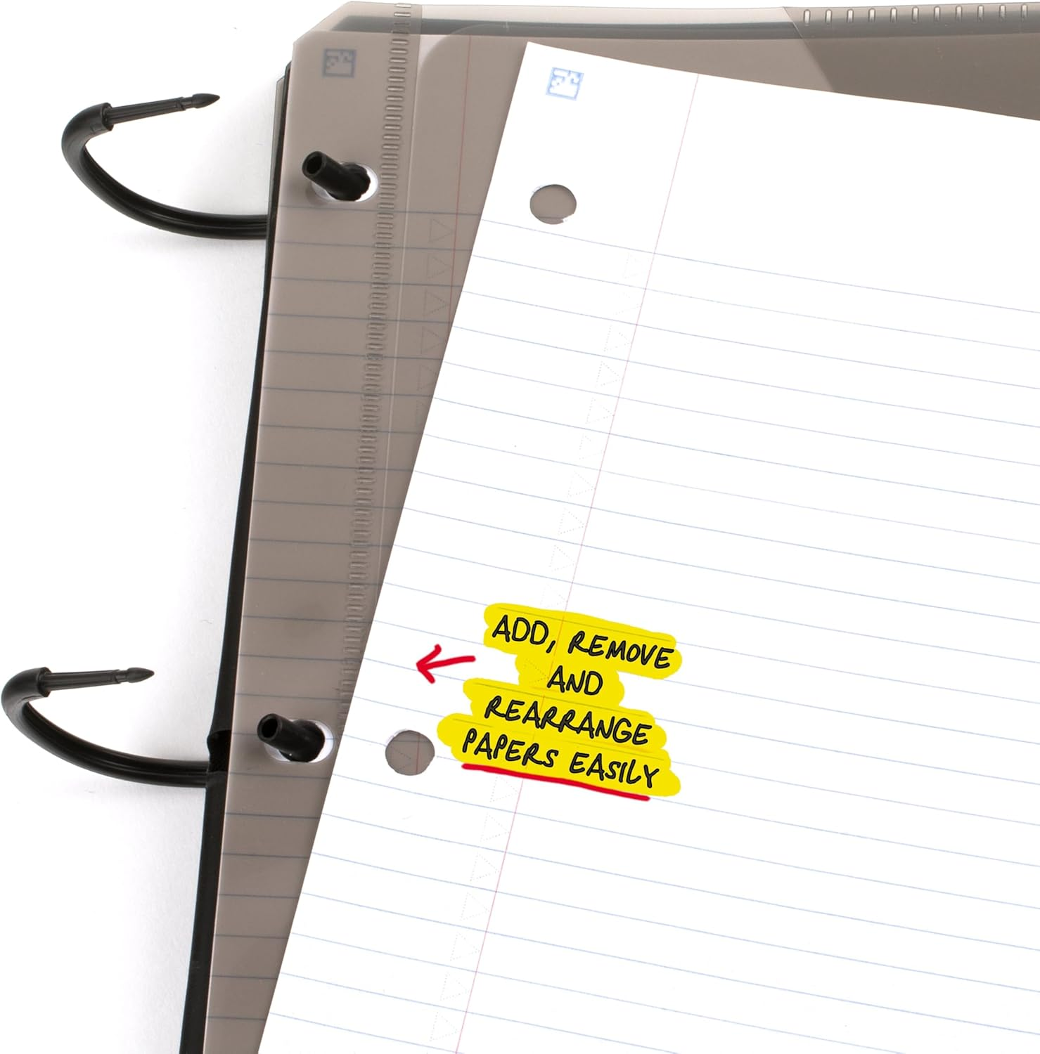 Five Star Flex Refillable Notebook + Study App, College Ruled Paper, 1 Inch Techlock Rings, Pockets, Tabs and Dividers, 200 Sheet Capacity, White (29328AE2)