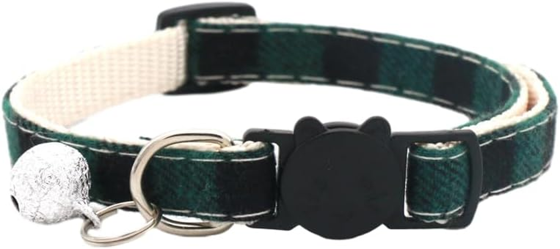 Cat Collar Reflective with Safety Release Breakaway Buckle Kitten Puppy Pet Bell Adjustable Nylon Collar