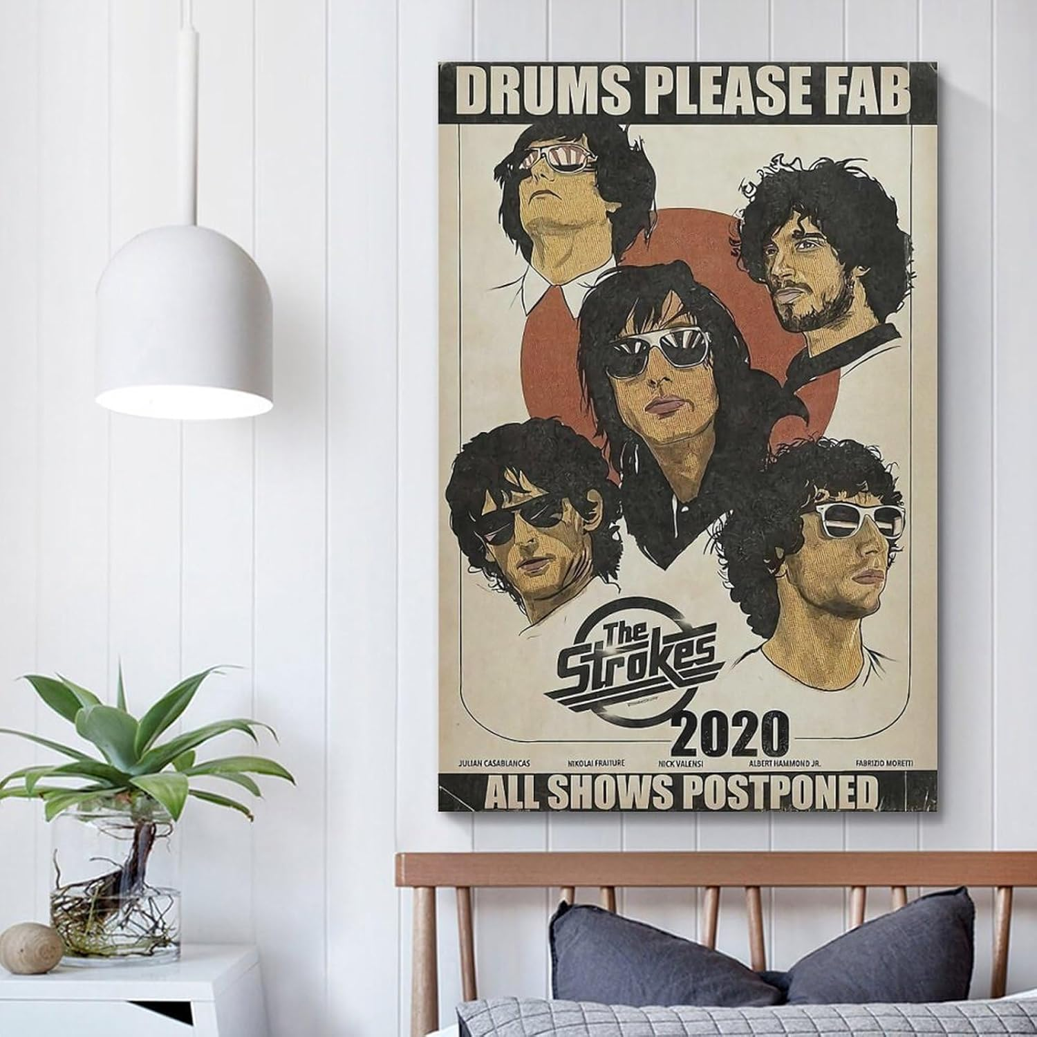 ZHAOYZZY the Strokes Band Poster Decorative Painting Canvas Wall Art Print Modern Family Bedroom Decor 12X18Inch(30X45Cm) image number 4