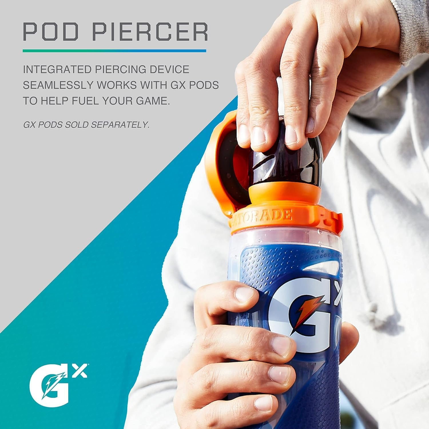Gatorade Gx Hydration System, Non-Slip Gx Squeeze Bottles Faded Flag image number 3