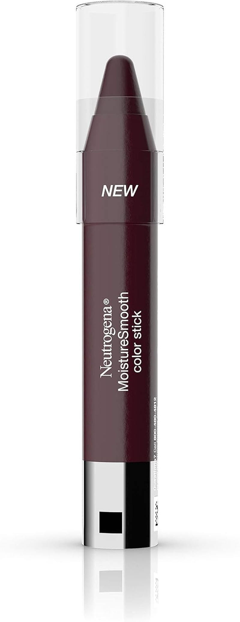 Neutrogena Moisturesmooth Color Lip Stick, 180 Deep Plum, 36 Count