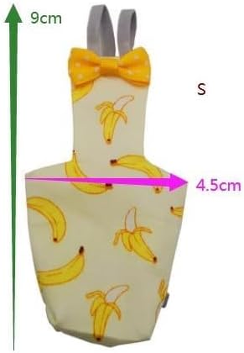 Bird Diaper Parrot Washable Diapers, Parrot Flight Suit, Reusable Nappies for Parakeet Cockatiel Mini Macaw Budgie Canary 2 Pcs (S) image number 4