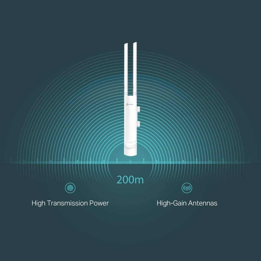 Tp-Link 300Mbps N Outdoor Access Point, Wireless, MIMO, Poe Support, IP65 Waterproof, Omada SDN, Centralised Cloud Management, Secure Guest Network, Remote Access (Eap110-Outdoor) image number 2