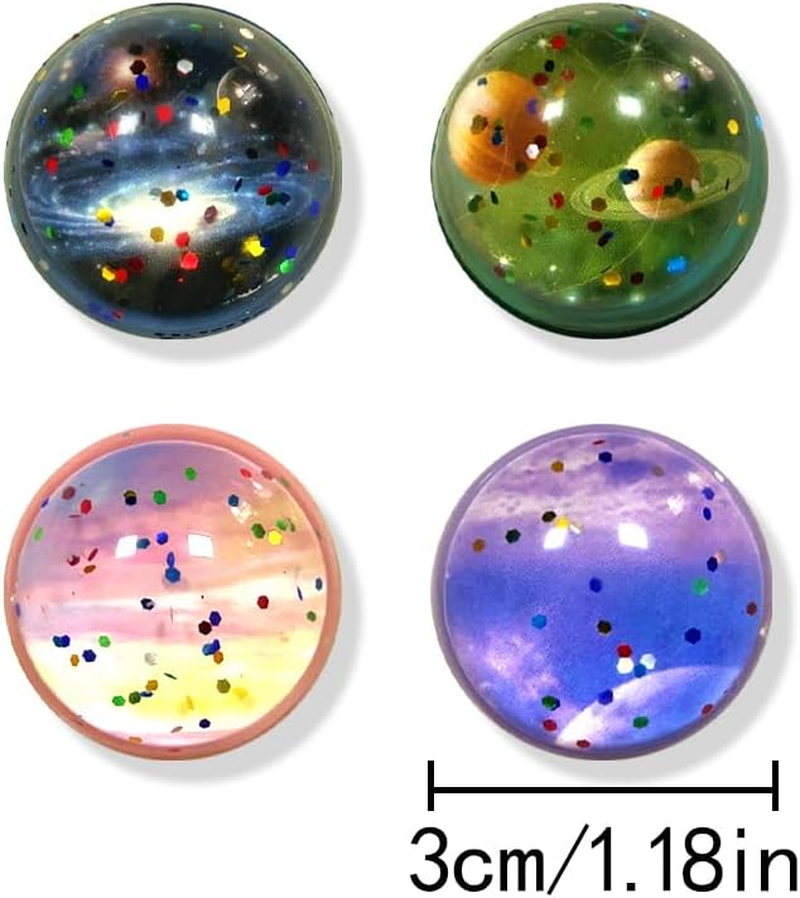 Space Bouncy Balls, 20 Pcs Galaxy Theme Bouncing Balls for Party Favors, Gift Bag Filling (30MM) image number 4