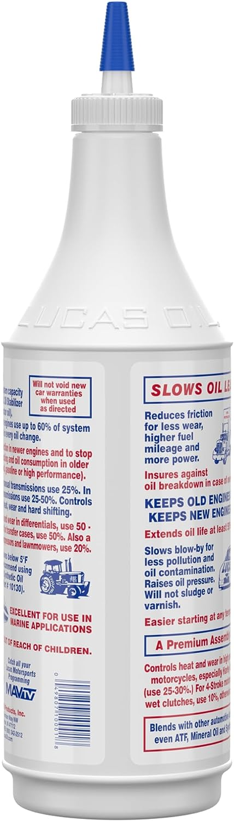 Lucas Oil Heavy Duty Oil Stabilizer - 1 Quart (946Mls) image number 4