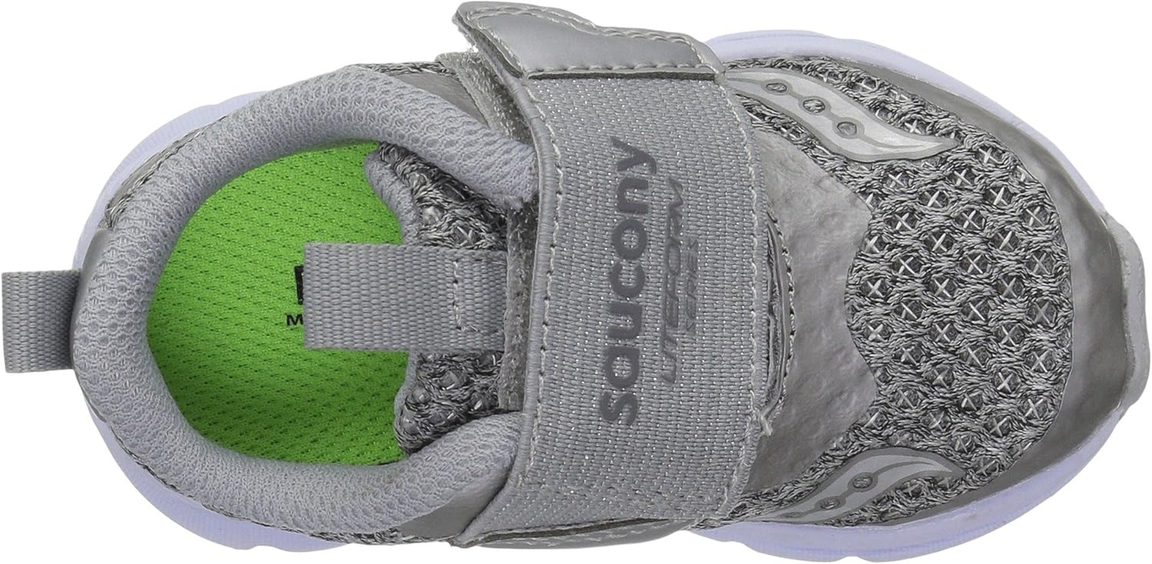 Saucony Girls Baby Liteform Sneaker, Light Grey, 4.5 Wide US Toddler image number 2