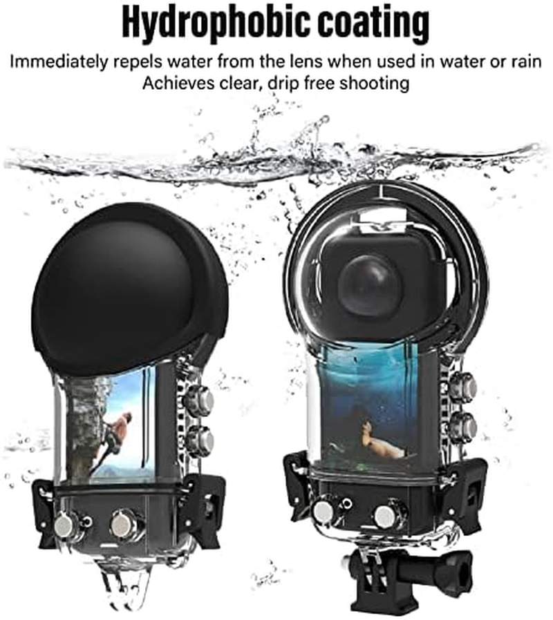 IPX8 Waterproof Camera Dive Case for ONE X3, 164Ft Underwater Dive Protective Shell with Bracket, Ideal for Diving, Surfing, Snorkeling and Other Water Sports image number 2