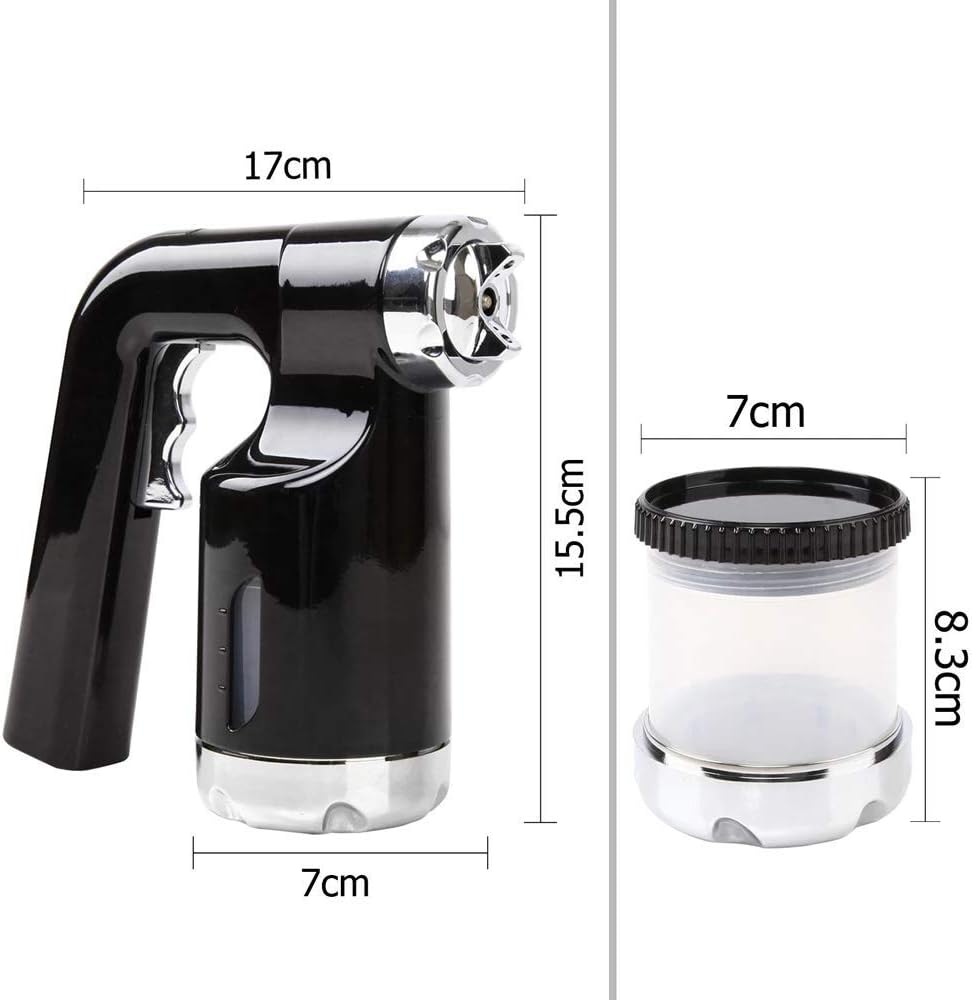 Alba Spray Tan Machine, 500W Hvlp Sprays Tanning Gun Machines Professional Black