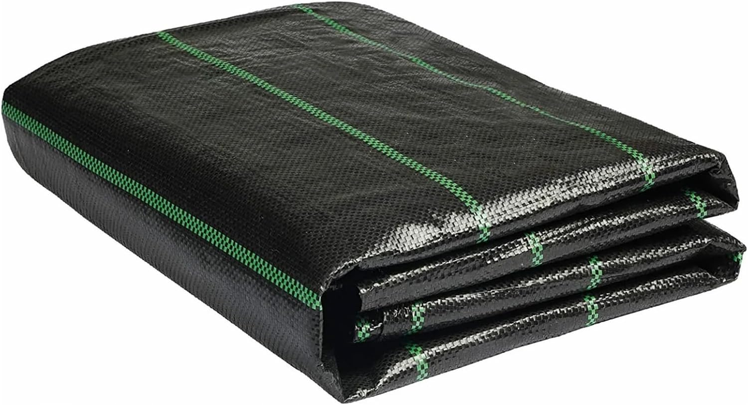 Weed Barrier Landscape Fabric Heavy Duty 6FT X 100FT Premium 3.2Oz Ground Cover Landscape Fabric Gardening Mat,Woven Geotextile Fabric for Underlayment,Commercial Driveway Fabric image number 2