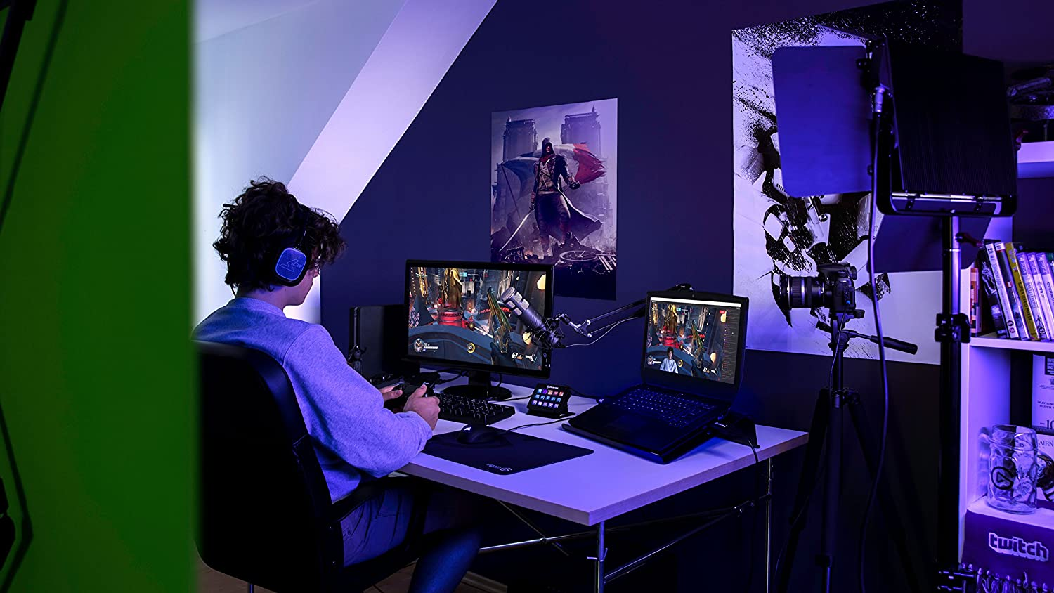 Elgato Green Screen - Collapsible Chroma Key Backdrop, Wrinkle-Resistant Fabric and Ultra-Quick Setup for Background Removal for Streaming, Video Conferencing, on Instagram, Tiktok, Zoom, Teams, OBS image number 3