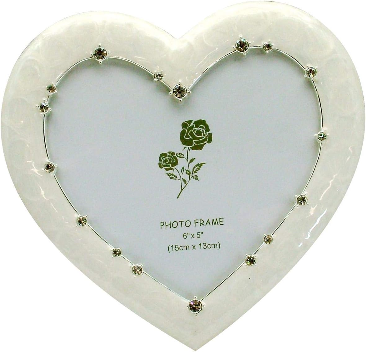 Dakota Wedding Heart Frame, Large, Cream
