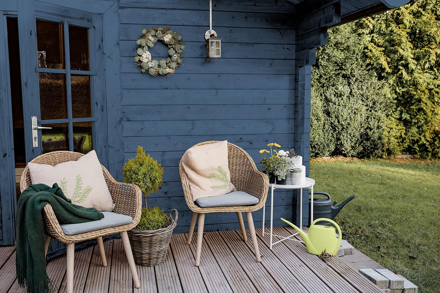 Bondex Premium Woood Stain - Nordic Blue &ndash; Suitable for Interior & Exeterior Wood - Water Based & Hardwearing &ndash; 12 Years Protection - 2.5L