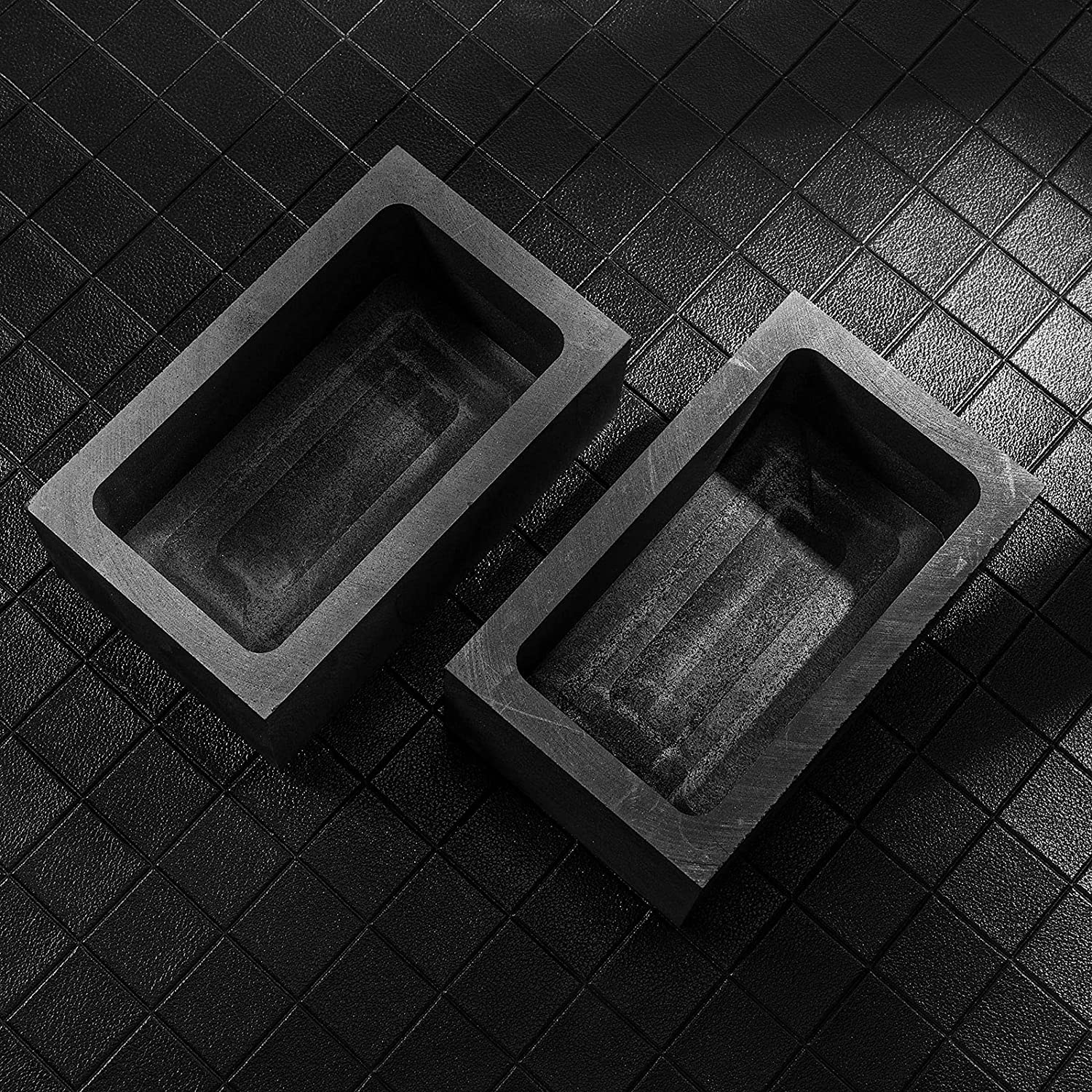 2 Kg Graphite Ingot Mold Crucible Casting Mould Silver Gold Ingot Mould for Gold Silver Metal Aluminum Copper Melting Casting Refining, 85 X 45 X 30 Mm (1 Piece) image number 6