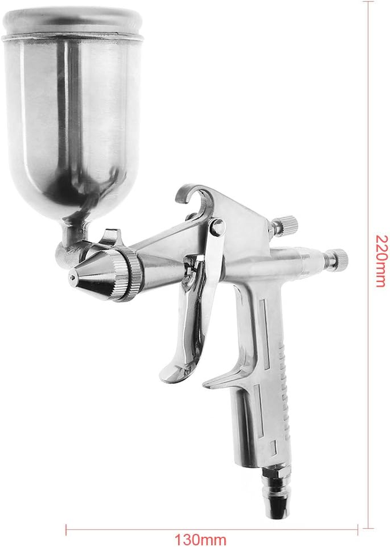 Chgimposs Mini Pneumatic Paint Spray Gun with 0.5Mm Diameter Nozzle for Leather/Wall Painting image number 1