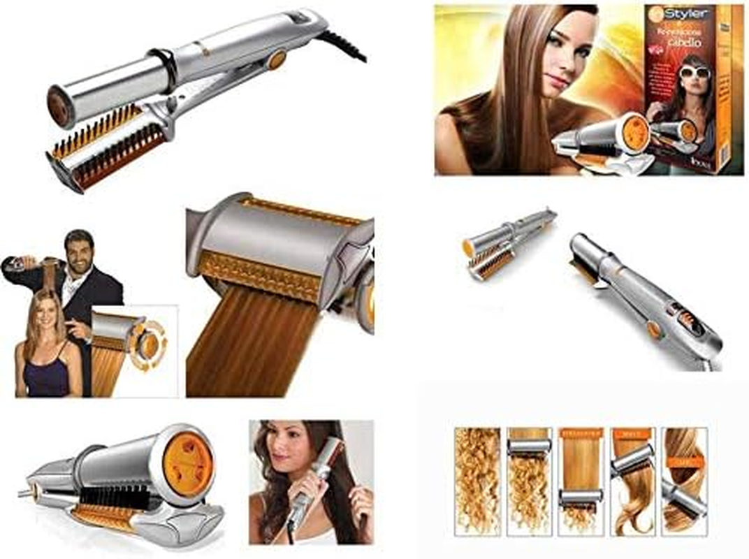 2-Way Rotating Tourmaline Ceramic Straightener & Styler Hot Iron Straight Comb for All Types of Hair with 360&deg; Swivel Cord image number 5