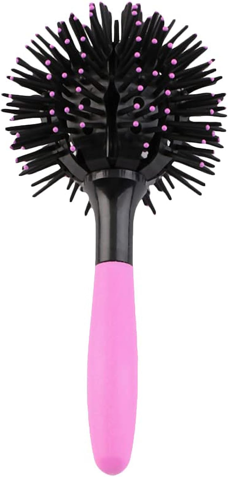 3D Spherical Hair Curling Brush, 360&deg; Styling Comb for Thick Curly Hair, Wet and Dry Hair Use, Detangling and Volumizing Brush image number 4