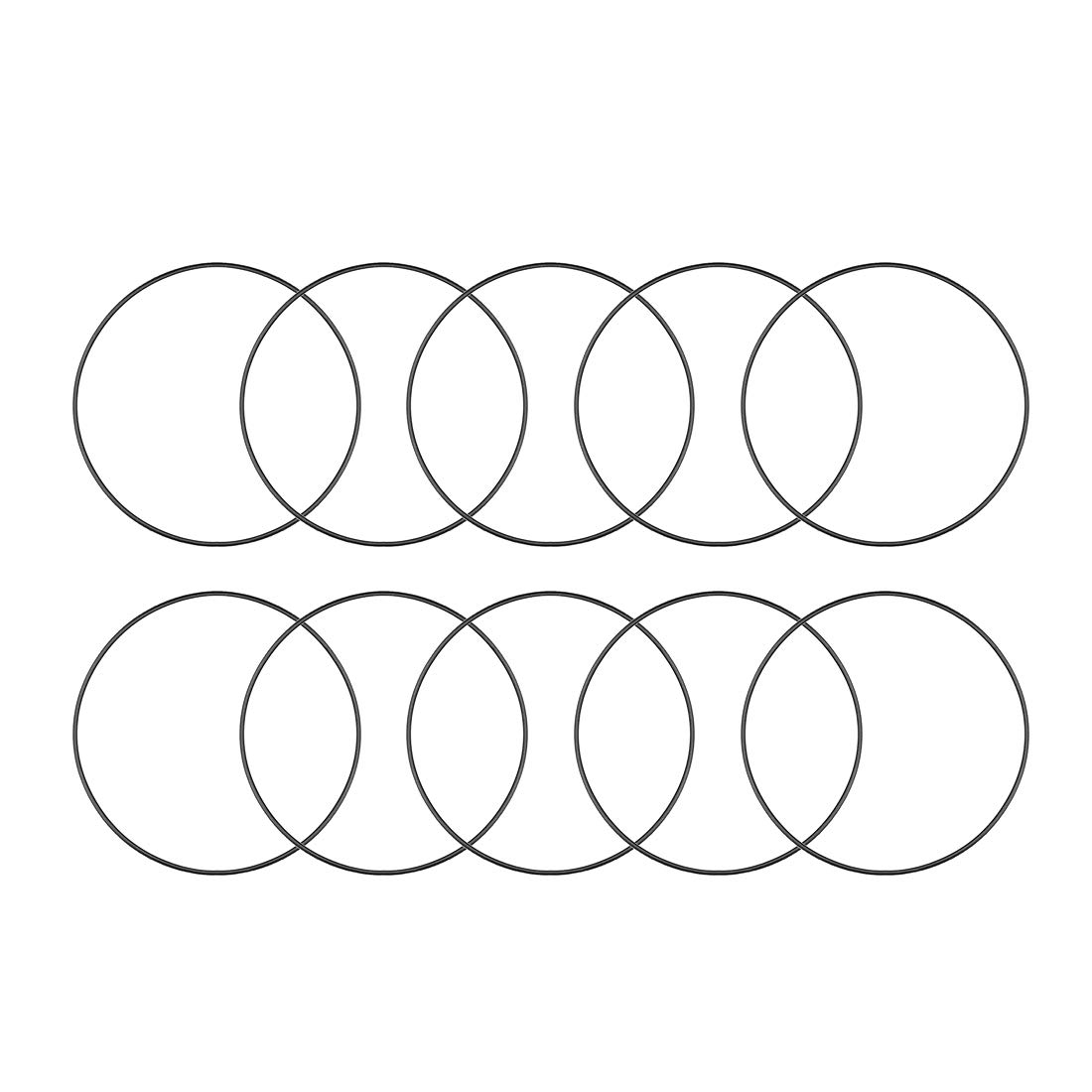 Uxcell Nitrile Rubber O-Rings 82Mm OD 79Mm ID 1.5Mm Width, Metric Nitrile Rubber Sealing Gasket for Automotive Machine Plumbing, Pack of 10 image number 4