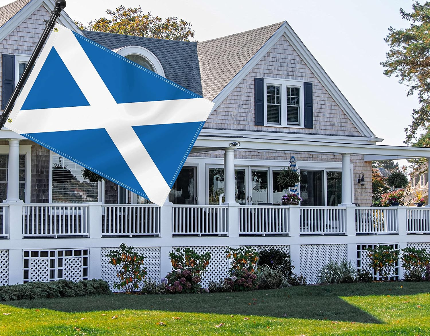 Medium 2&times;3 FT Scotland Flag, 60&times;90 CM Scottish 100D National Outdoor Banner,Decorgarden with Brass Gromment image number 2