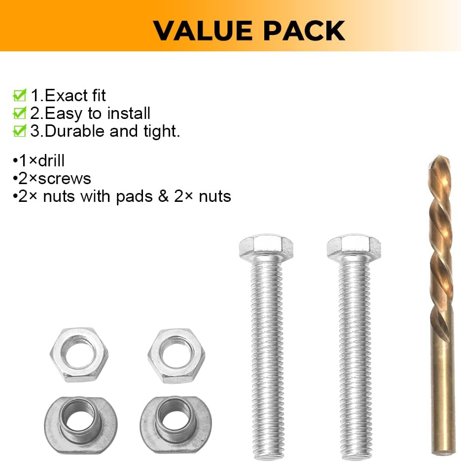 Alpha Rider Chain Adjuster Bolt Replacement Swing Arm Buddy 2 Bolt Repair Kit Saver for Honda CBR1000RR CRF250R/X CRF450R / 450X 2004-2017, for Kawasaki KX250 1988-2013
