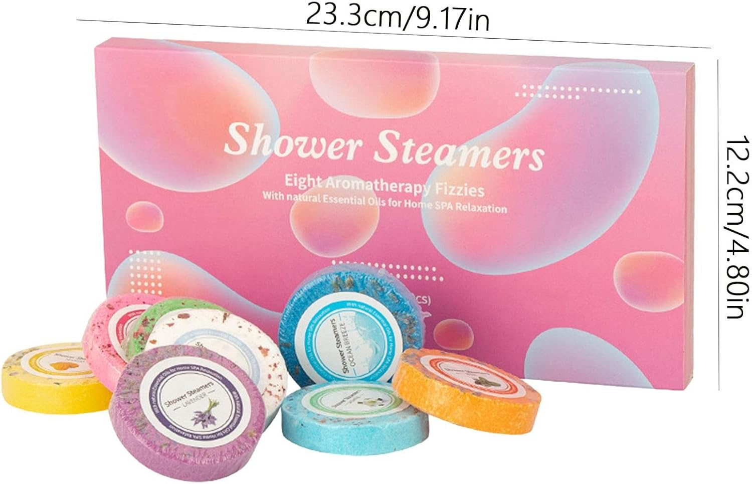 Shower Steamers, Natural Bath Bombs Steamers - Colorful Bath Slimming Bombs, Foot Bath Tablets Relaxation for Home SPA Homraa image number 5