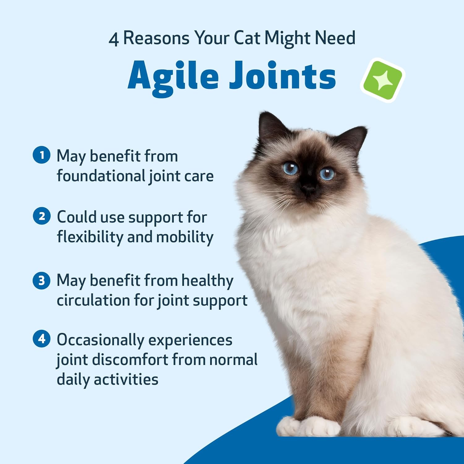 Pet Wellbeing Agile Joints for Cats - Hip and Joint Health, Mobility, Joint Ligament and Cartilage, Devil&rsquo;S Claw, Boswellia - Veterinarian-Formulated Herbal Supplement 2 Oz (59 Ml) image number 6