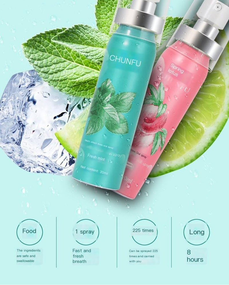 Oral Spray for Breath,20Ml Oral Care Health Spray for Dry Mouth | Mouth Spray Oral Care for Breath Freshening for Camping, Travel Use image number 4