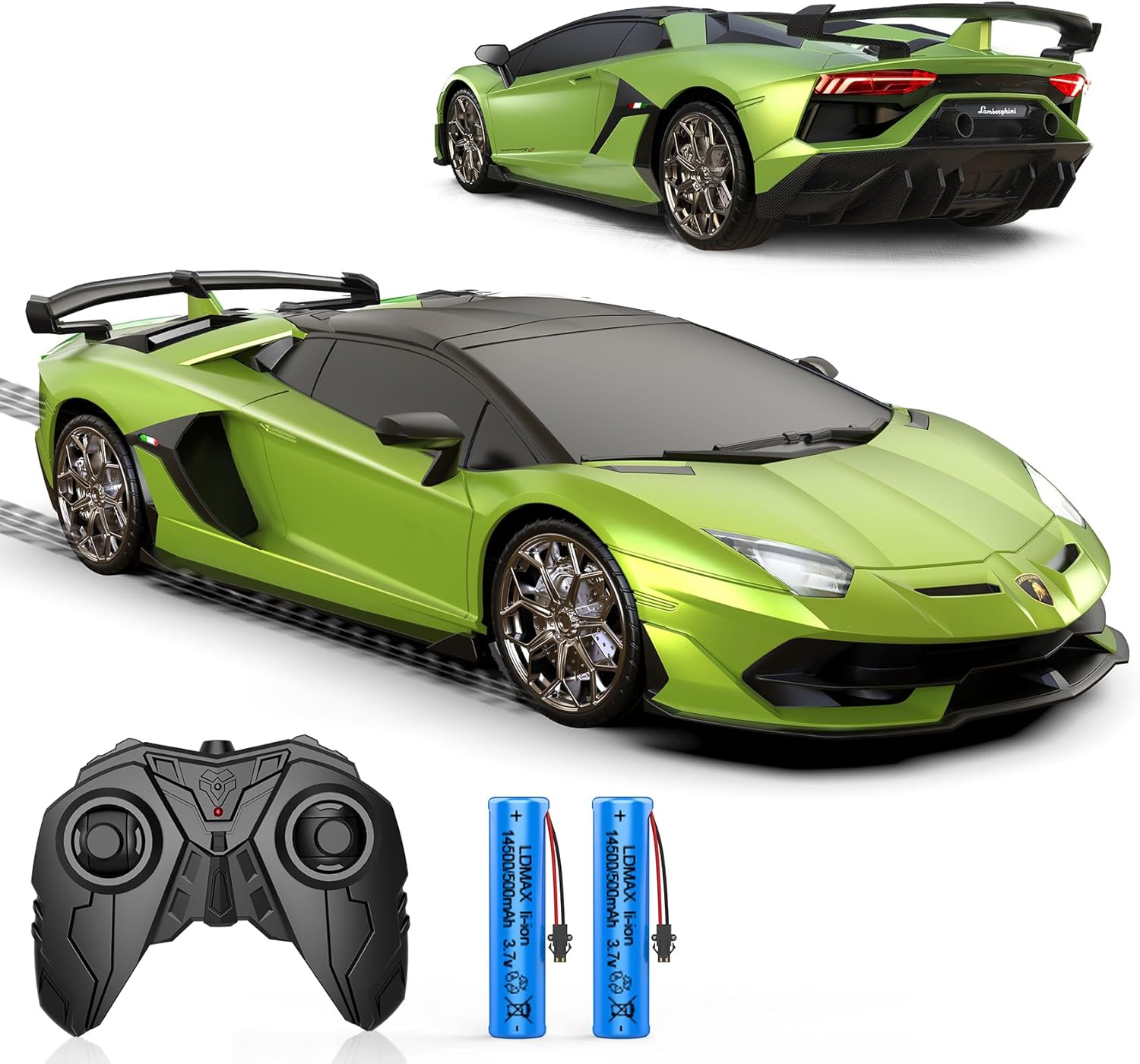 Remote Control Car for Lamborghini, Officially Licensed 1:16 Scale Lambo Hobby Rc Cars with Headlight, 2.4Ghz Race Car Toys for Boy Girl 4-12 Years Old, 12Km/H, Birthday Gift image number 3
