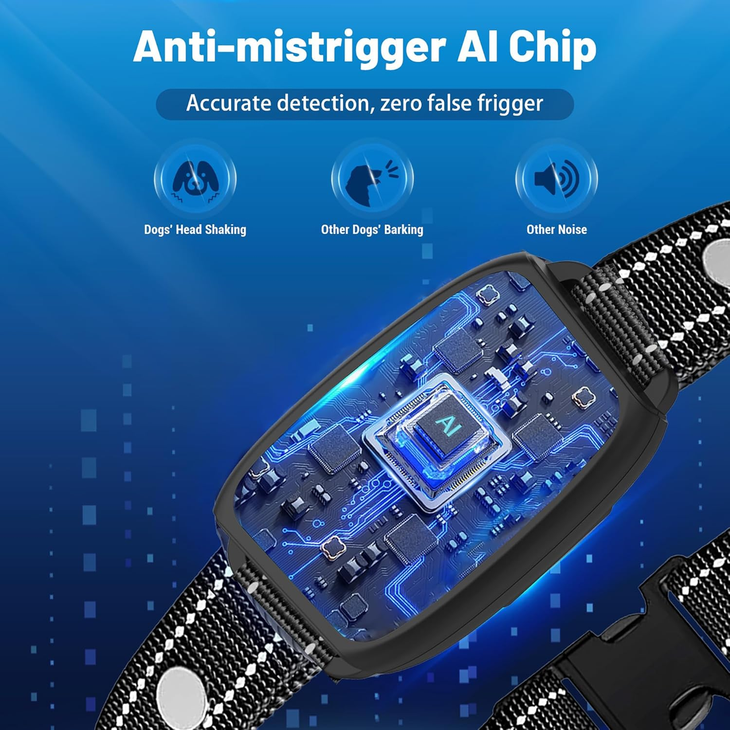 Koeay Bark Collar for Dogs, Rechargeable Smart Dog Barking Collar, anti Bark Collar, Vibration & Beep Modes, 8 Sensitivity Adjustable, IP67 Waterproof, Dog Training Collar for Small, Medium, Large Dog image number 4