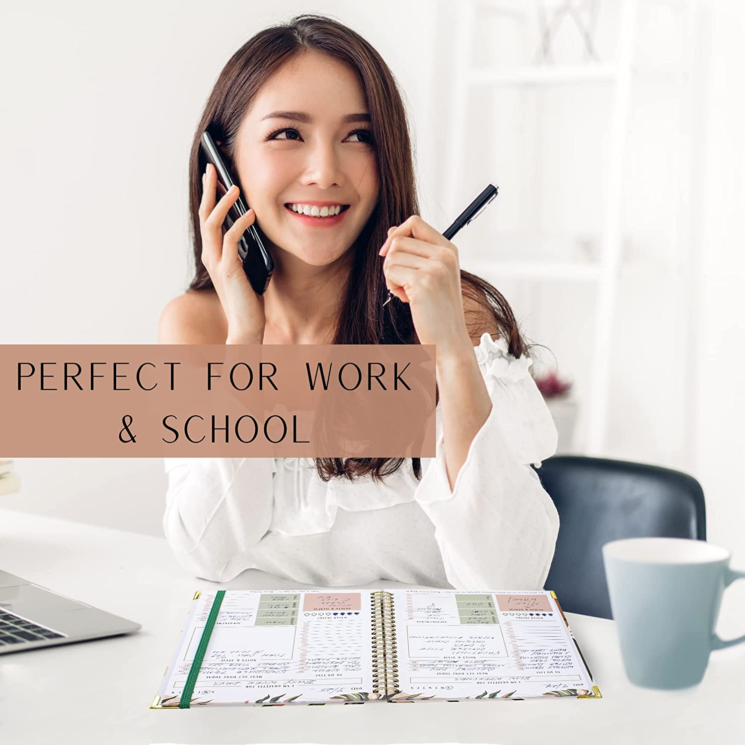 Simplified to Do List Notebook - Aesthetic Daily Planner to Easily Organize Your Tasks and Boost Productivity - Stylish Undated Planner and School or Office Supplies for Women image number 1