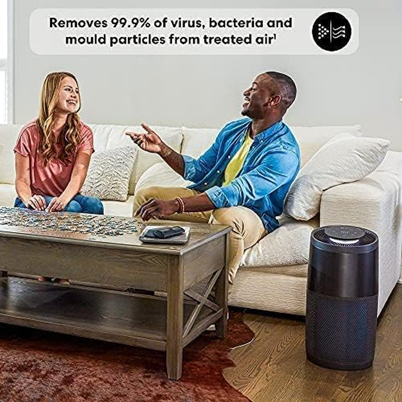 Instantbrands Air Purifier AP300, Plasma Ion Technology & HEPA-13 Filter, Removes 99.9% of Virus Particles from Treated Air*1, Large, Black image number 3