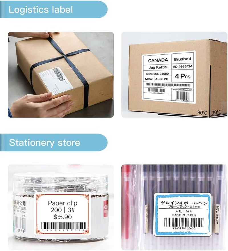 Niimbot Thermal Label Sticker for B1/B21/B3S, White, 40 X 60 Mm (125-Pieces) image number 1