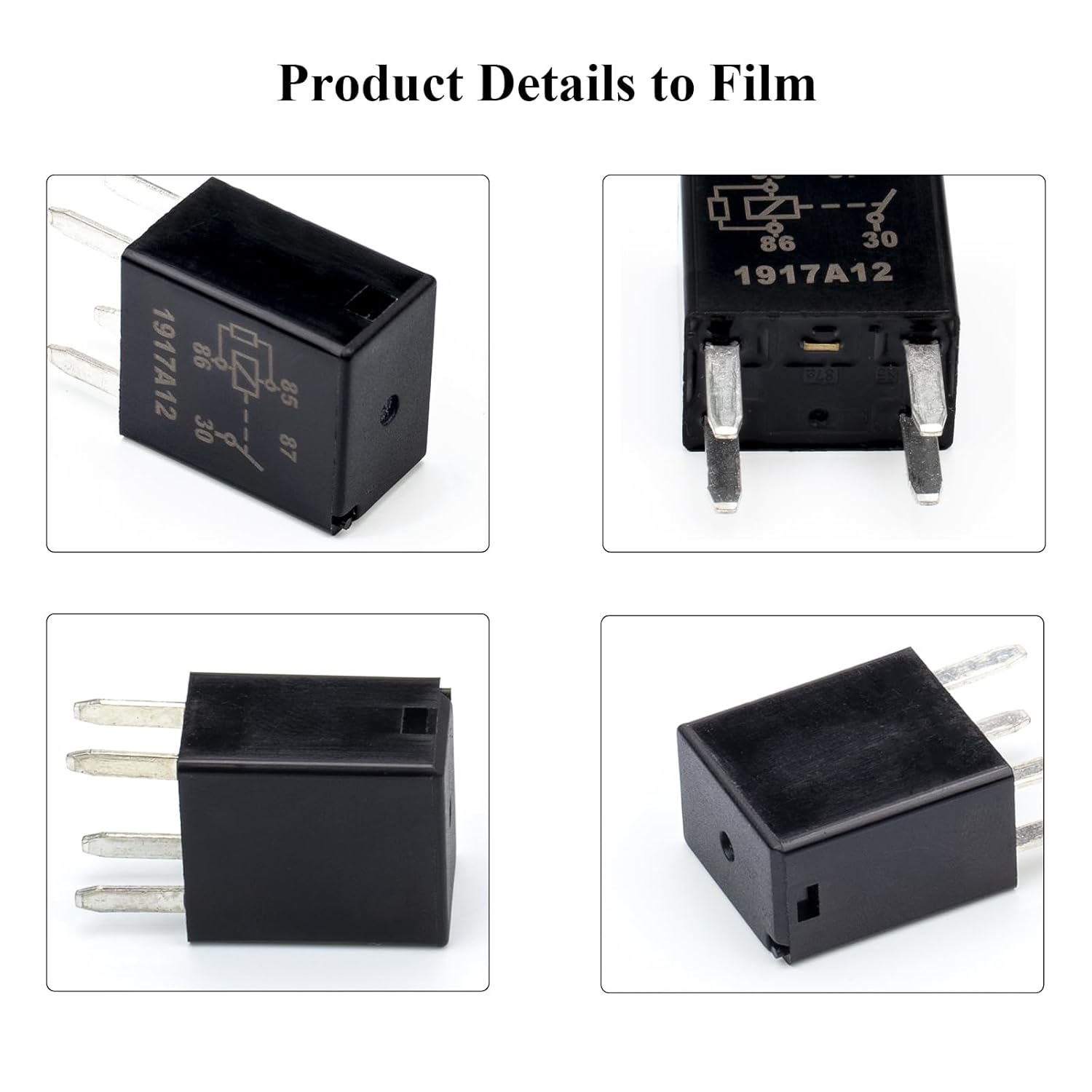 2Pcs 4-Pin Multipurpose Relay 12088567 15328866 8866 8567 Fuse Relay, D1786C High Power 4 Terminal Relay GM 13500114 301-1A-C-R1-U03 image number 5