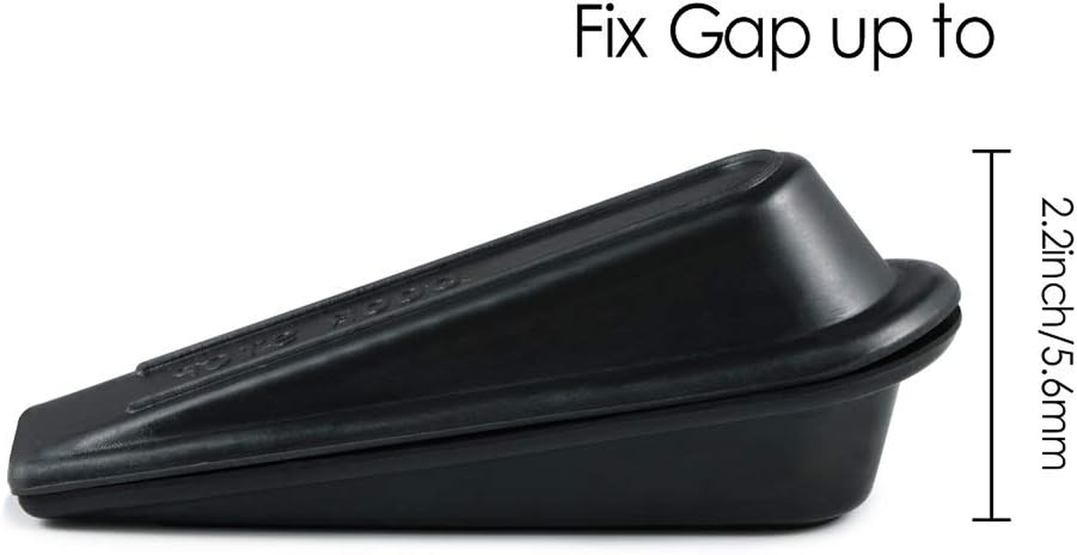 Rubber Door Stop Wedge for All Floors Scratch Resistant and Anti-Slip Design (5 Packs)