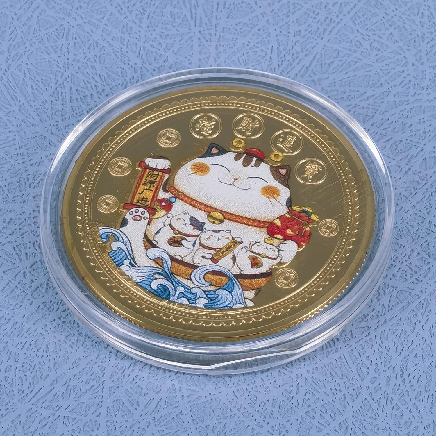 Fortune Cat Lucky Coin for Scratching Lottery Tickets image number 2