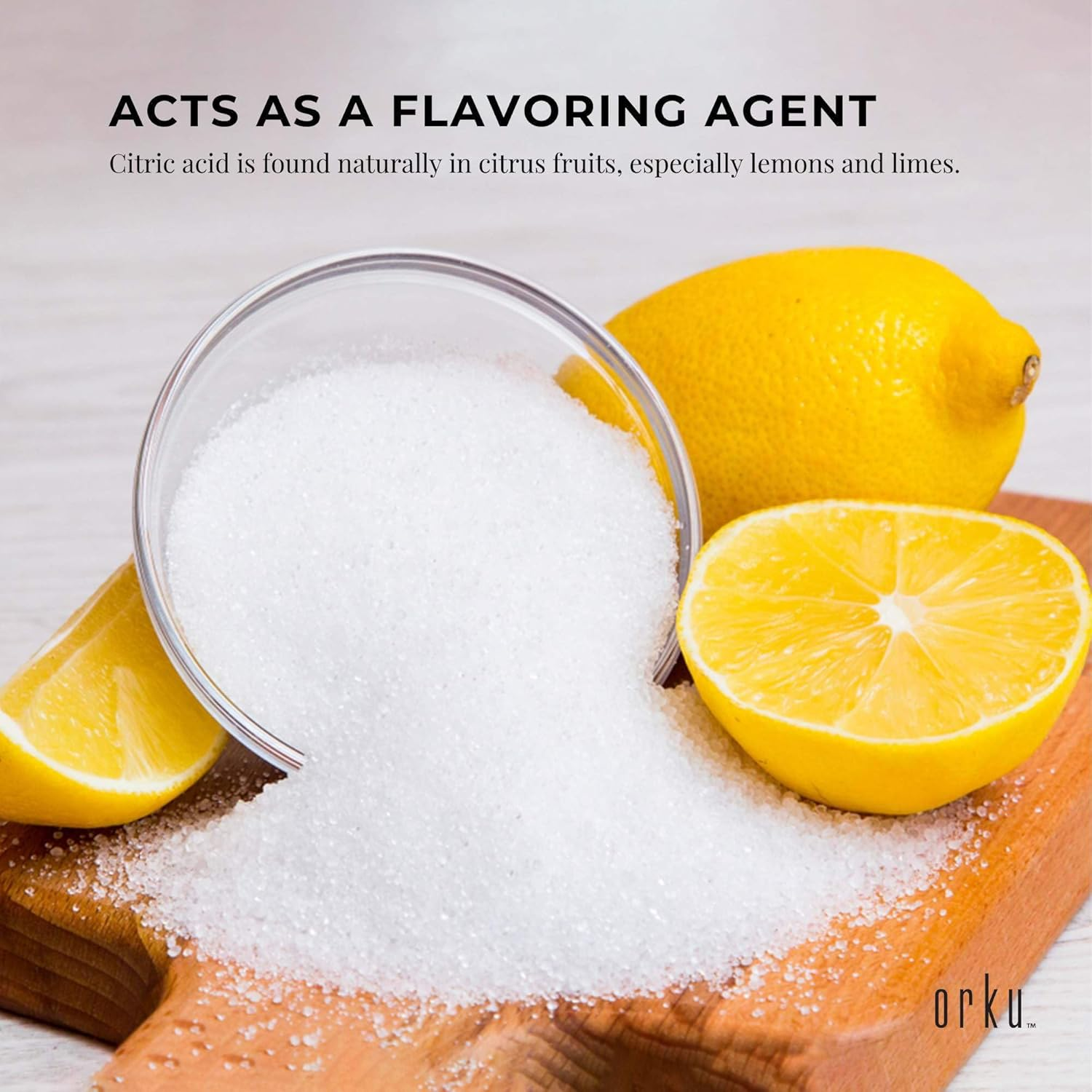 5Kg Citric Acid Powder Tub - Food Grade Anhydrous GMO Preservative Free C6H807