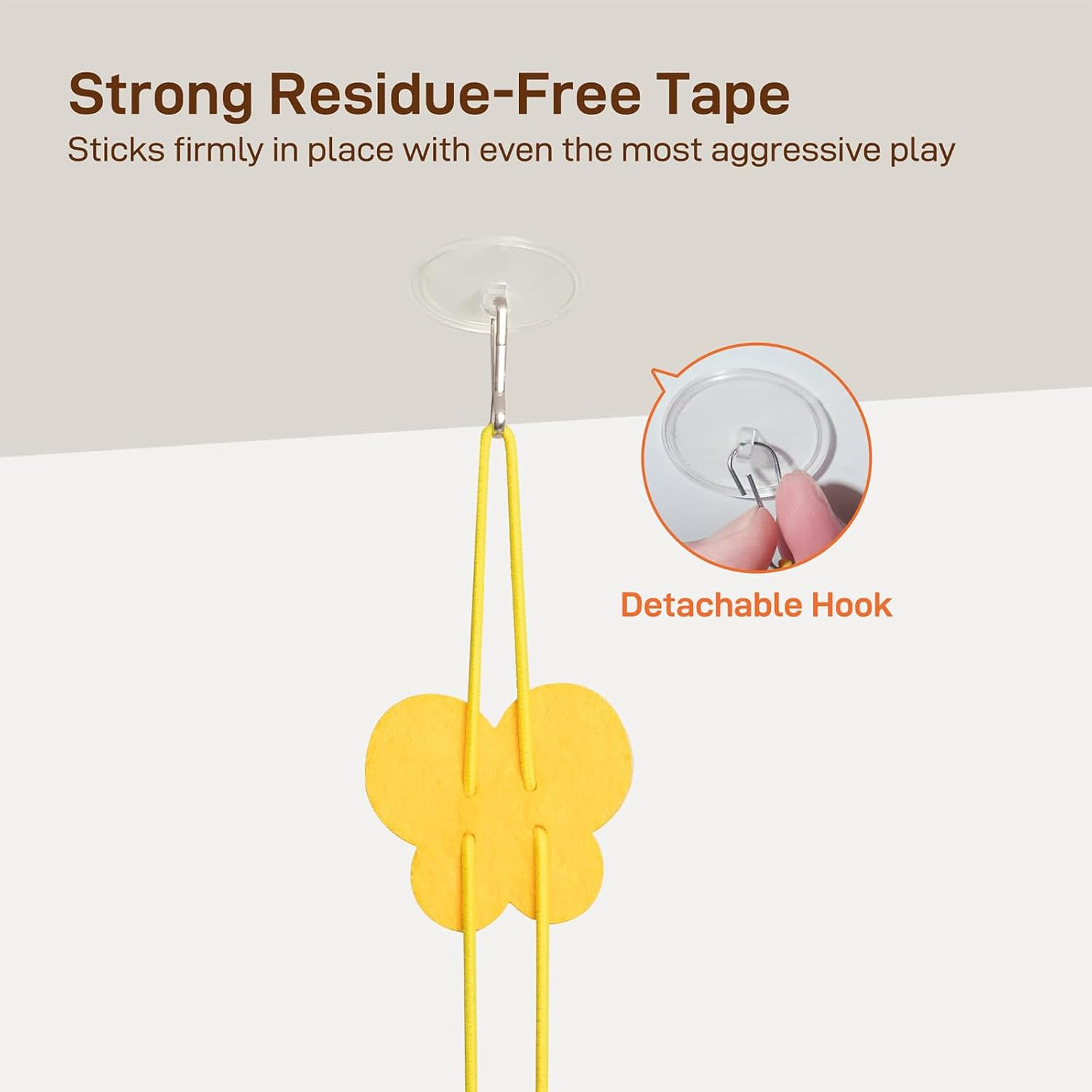 Interactive Cat Feather Toys 5 Pcs, Cat Teaser Retractable, Hanging Interactive Toys for Indoor Cats Kitten Play Chase Exercise, Kitten Mental Exercise Toys image number 3