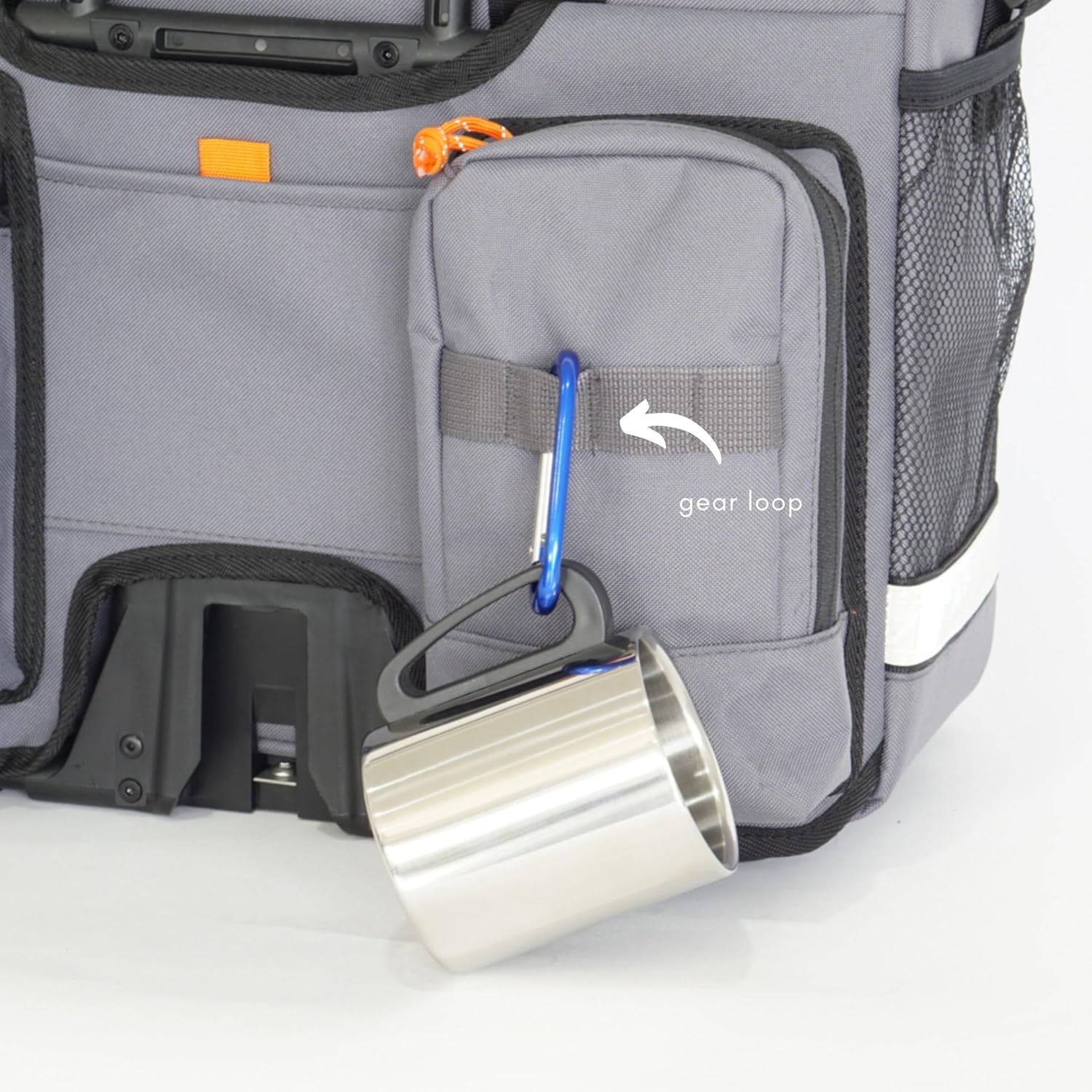 Vincita Large Black Minimal Brompton Bike Bag Accessory - with Laptop Compartment, Rain Cover, Shoulder Strap & Frame Mount image number 1