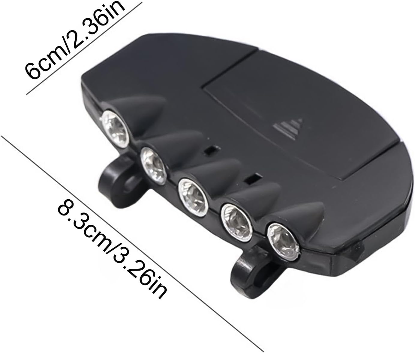 Led Hat Clip Light, Hat Brim Led Lamp, Cap Light with 5 Leds, Bright Hat Clip-On Lamp Headlamp Waterproof Ultra Bright Adjustable Hands-Free Equipment Hat Brim Headlamp Use for Hiking Camping image number 3