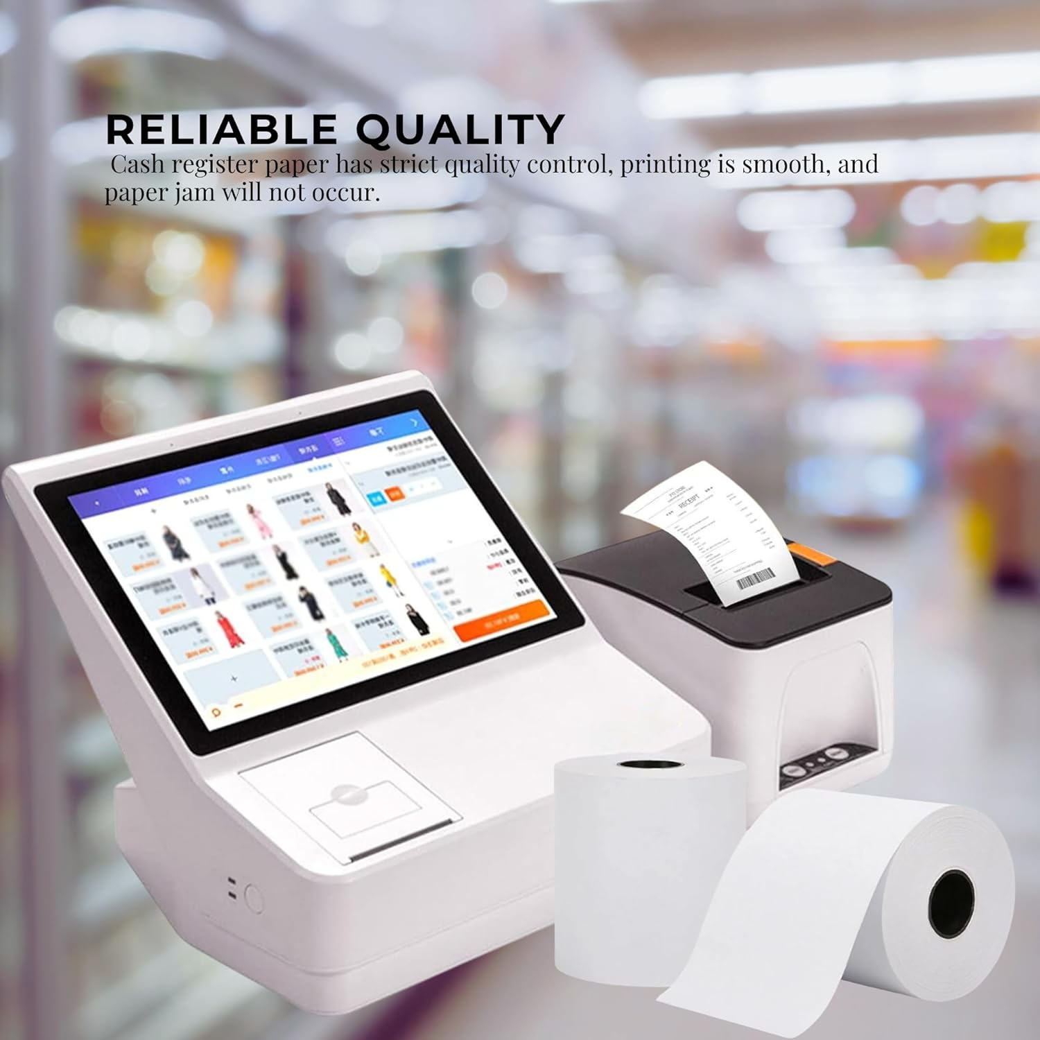 60X Thermal Paper Rolls 80X80Mm - 47.5M Register EFTPOS POS Receipt Bulk image number 5