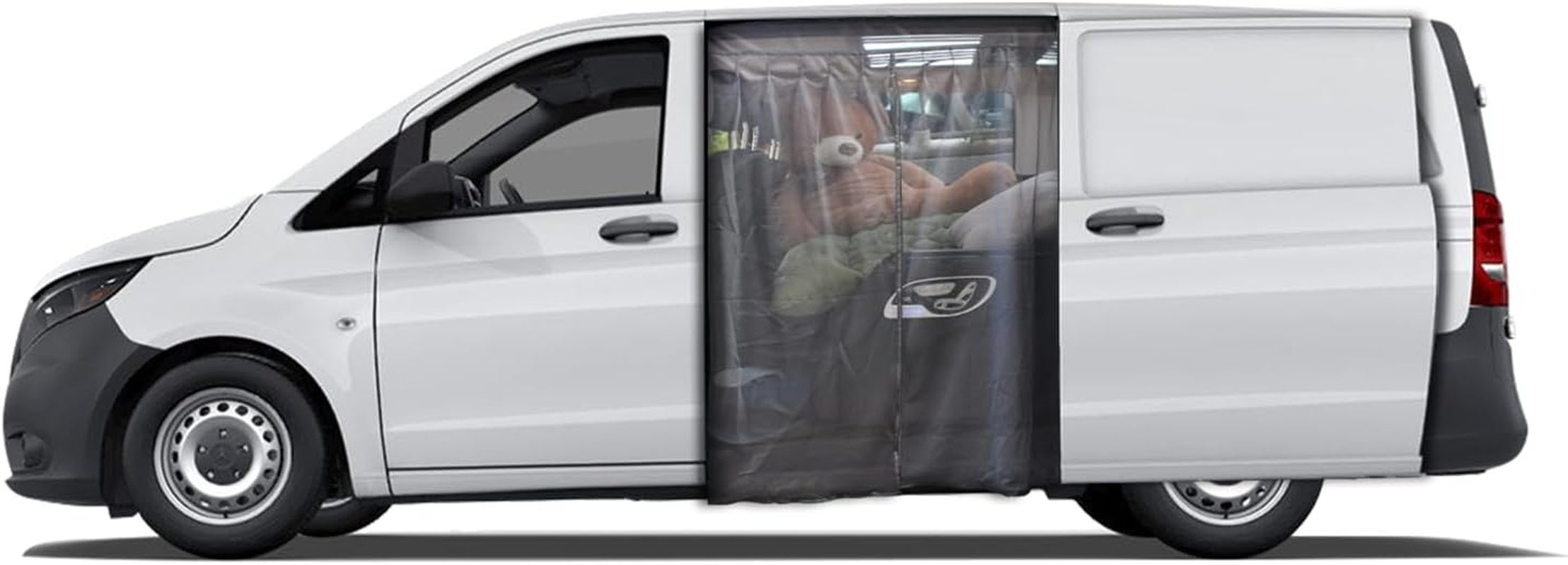 Compatible Mercedes Metris Van Insect Net Polyester Car Mosquito Net Universal Size Magnetic RV Sliding Door Mosquito Net Van Life Essentials (Small) image number 4