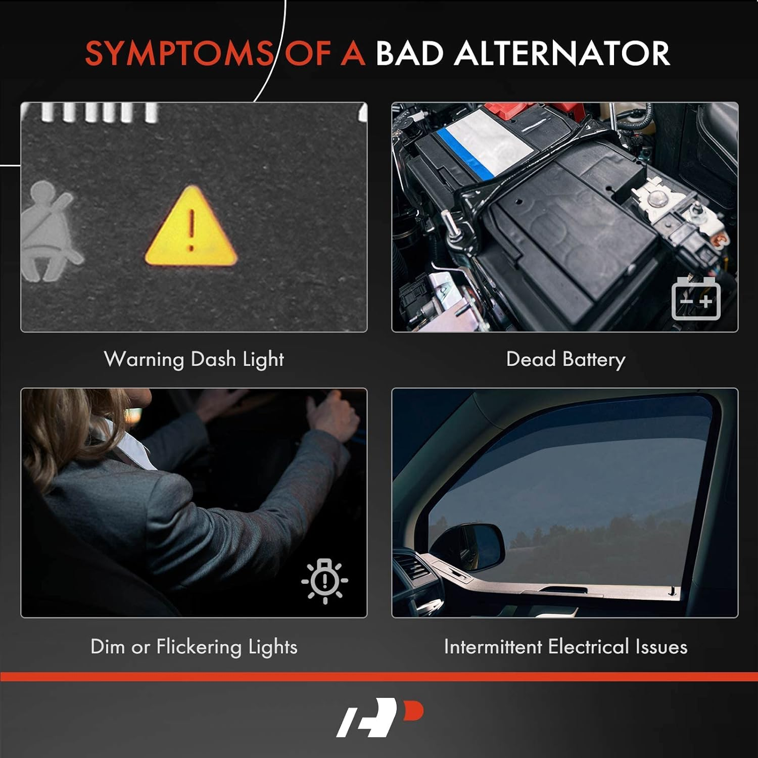 A-Premium Alternator Compatible with Bobcat 1080C, 1213, 225, 231, 2400, 3022 & Caterpillar GC35K, GC40K & Clark 2000, 440B, 543B & Mitsubishi FGC35K, FGC45K, 12V 55A 1-Groove Pulley Counterclockwise image number 3