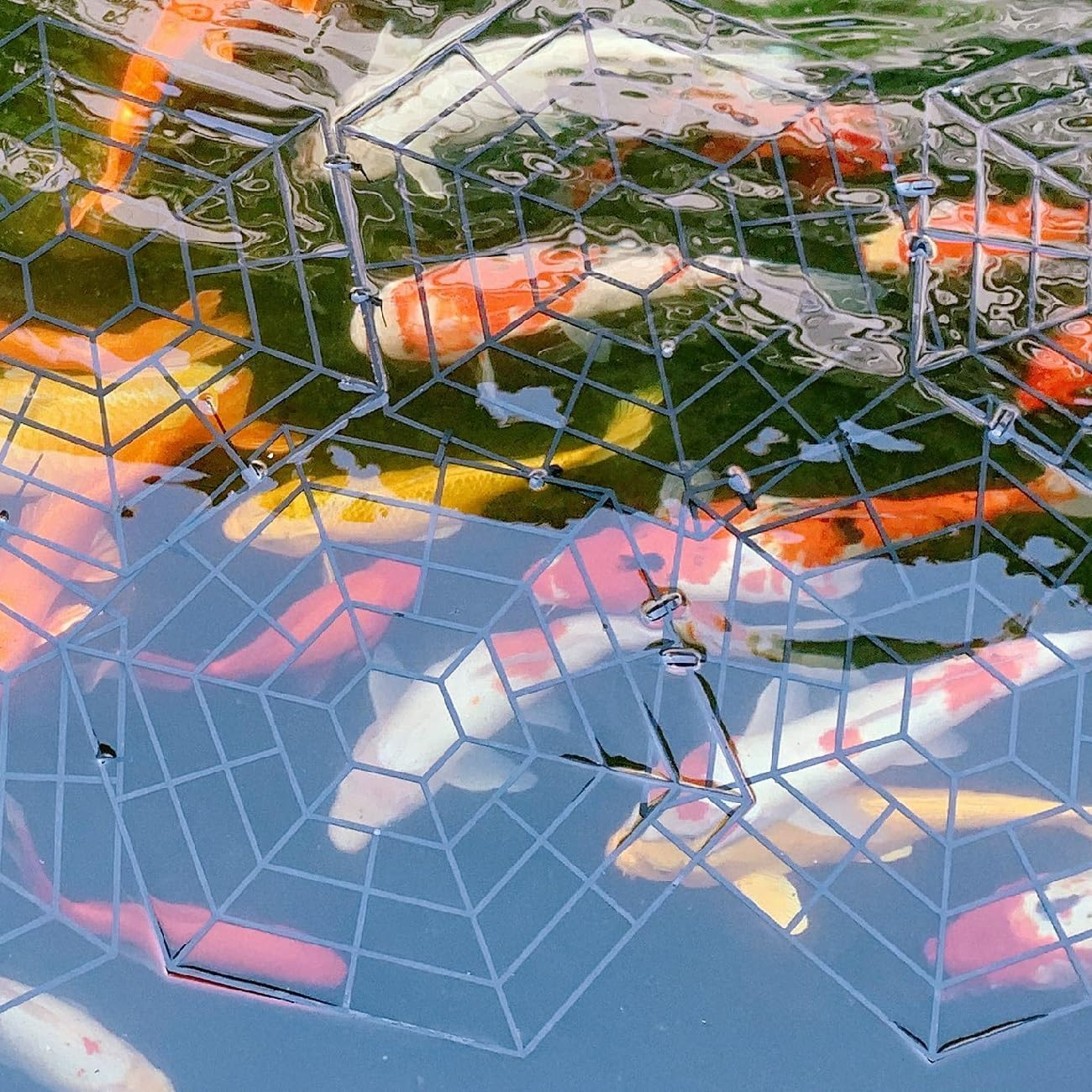 Pond Netting Floating Guard, Fish Protector, Floating Net for Pond, 20 Nets with 60 Connectors & 80 Zip Ties image number 2