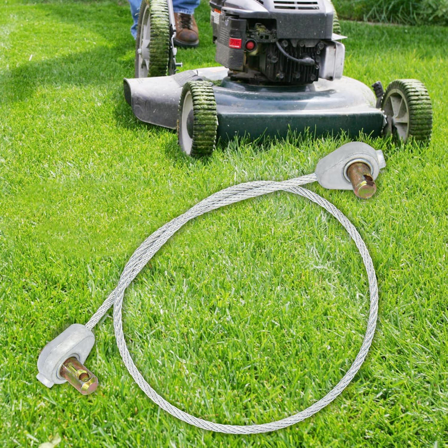 746-0968 946-0968 Deck Lift Cable Fits MTD Cub Cadet Craftsman Troy-Bilt Ryobi Yard Machines Yard-Man Lawn Mower Tractor, Cable Length 16" (2 Pack) image number 2