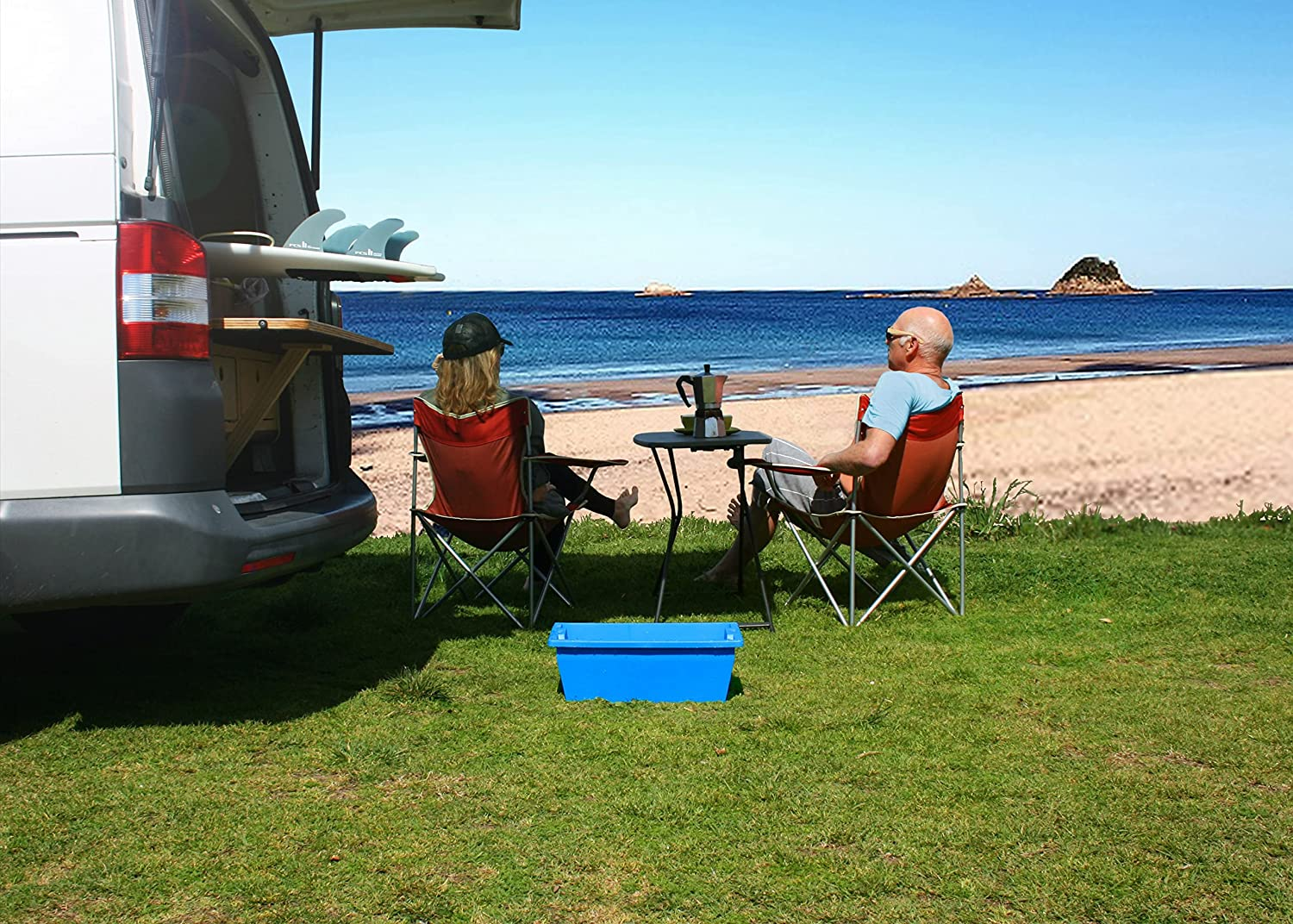 SWABBO Footwasher, Beach Essentials for Washing Feet Outdoors, Portable Pool Foot Bath, Keep Sand and Dirt Out of the House, Portable and Durable, for Beach, Poolside, Camping image number 1