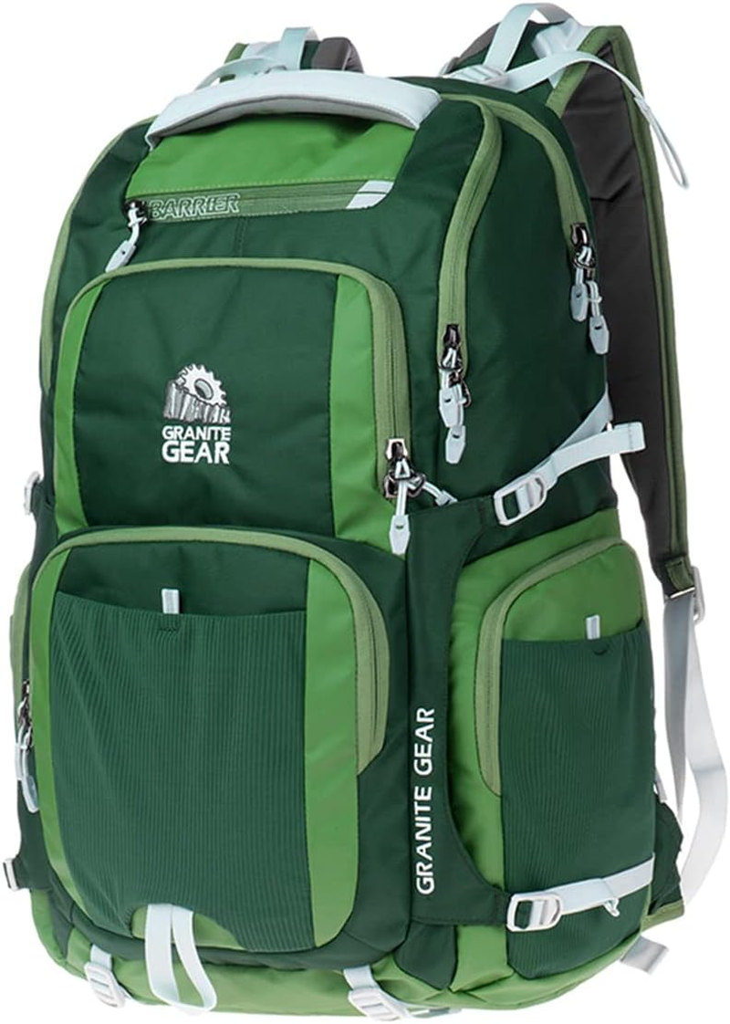 Granitegear Waterproof Hiking Backpack Outdoor Backpack Travel Backpack School Backpack Daily Shoulder Bag 1000026-0003 Green 17 Inch Laptop Notebook Backpack for Men Womens Boys Girls