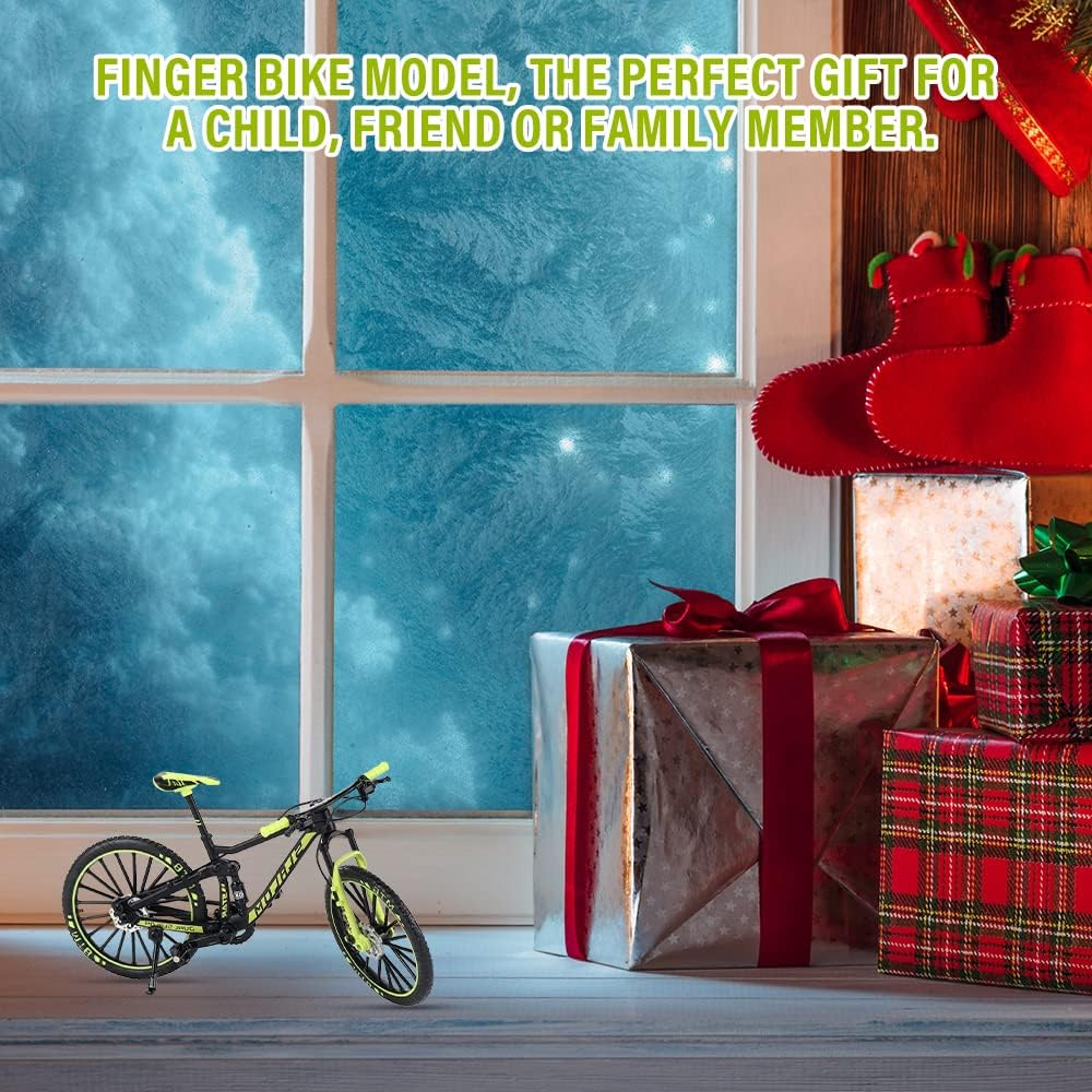 Mini Finger Mountain Bike Model Toy - 1:10 Scale Bicycle Decoration, Collectible Gift image number 1