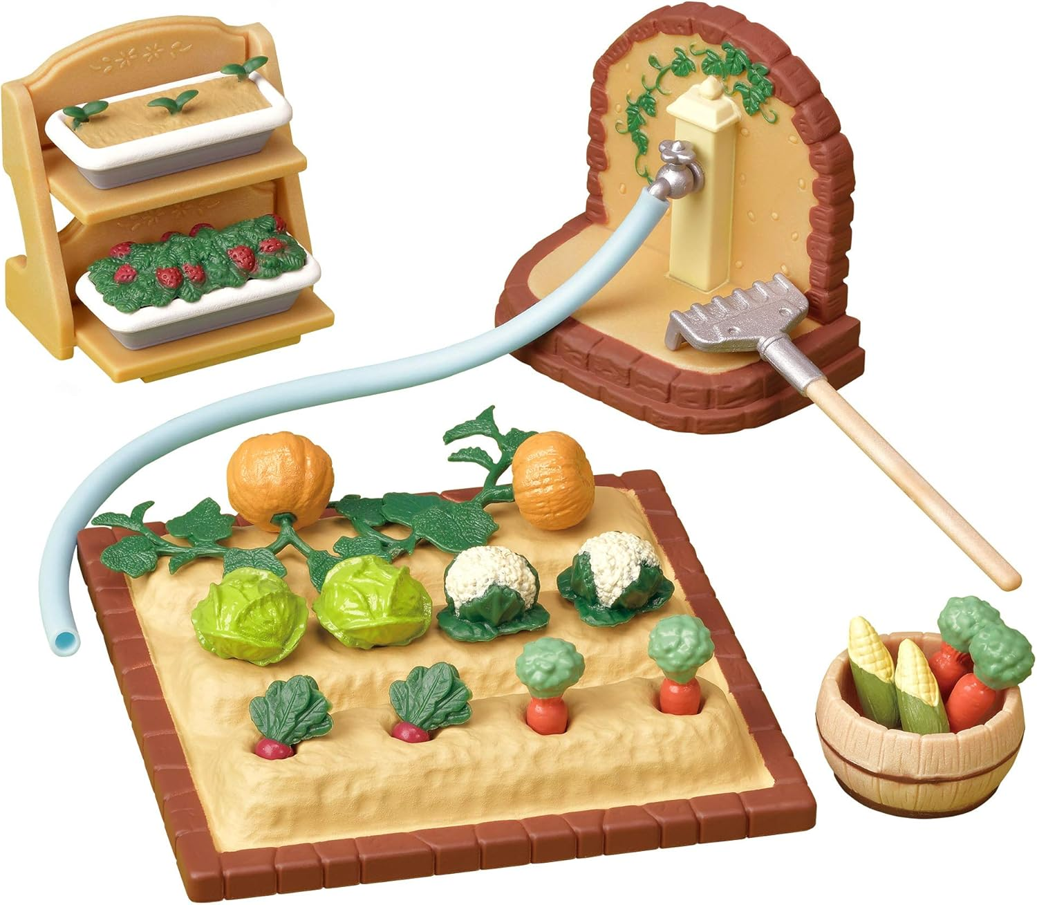 Epoch Sylvanian Families Sylvanian Family Vegetable Gardening Set KA-616 (Japan Import) image number 3