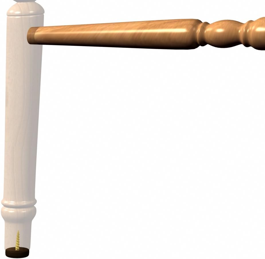 Slipstick CB255 1 Inch Floor Protector Chair Glides/Furniture Slider Feet (Set of 8) Self Stick or Screw on - Chocolate Brown image number 4