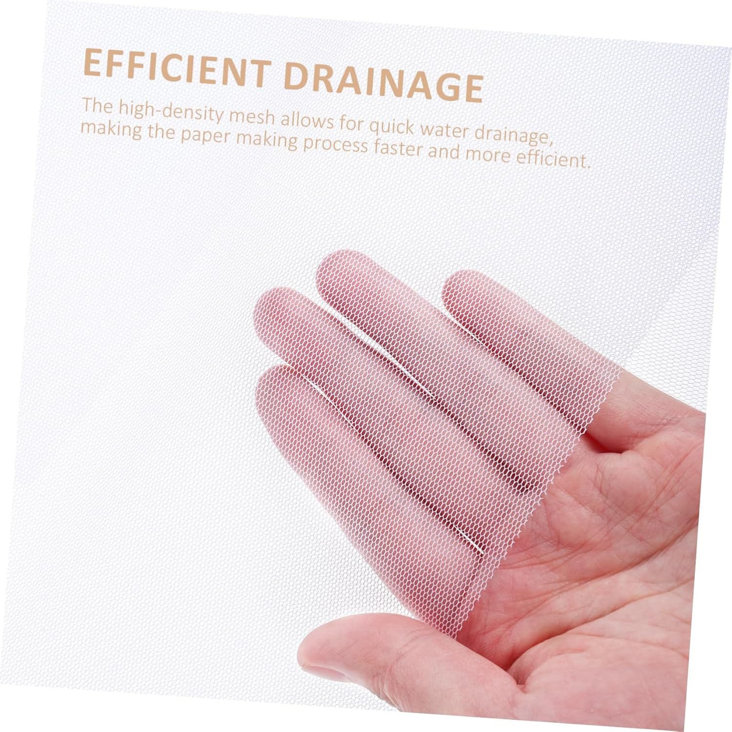 CORHAD 1Set Paper Making Kit Paper Making Screen Deckle Mold with Mesh and Absorbent for Handmade Crafting and DIY Projects image number 5