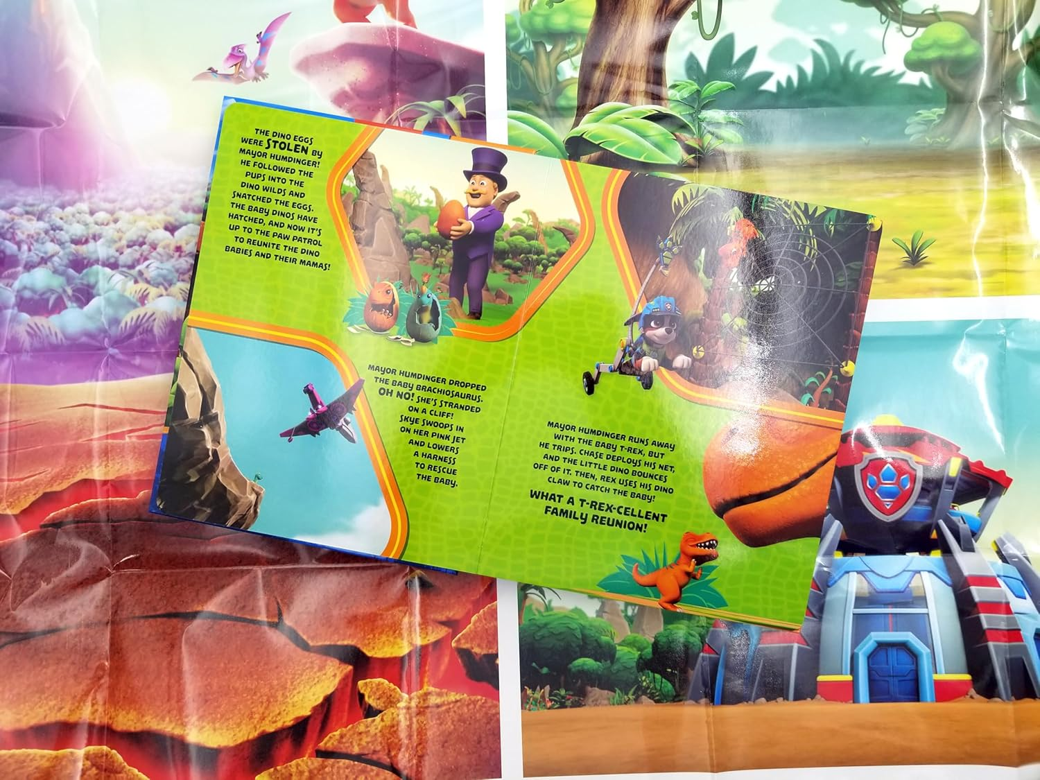 Paw Patrol Dino Rescue My Busy Books - Storybook, 10 Figurines, Playmat image number 4